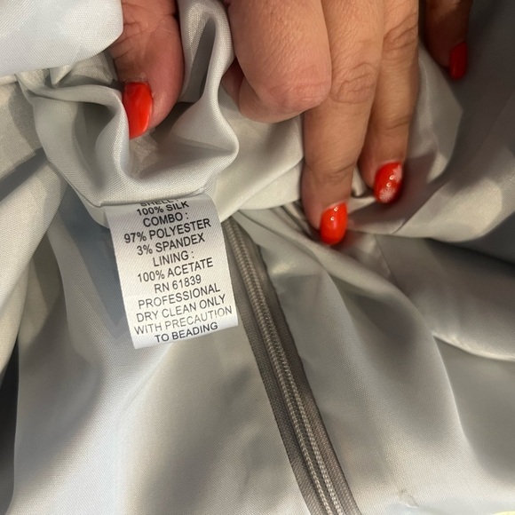 Ricki Freeman for Teri John Grey & Silver Dress - Picture 6 of 17